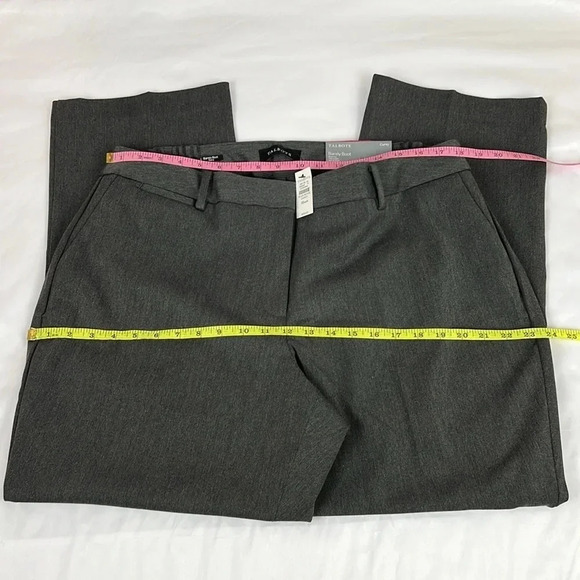 Talbots New Women’s 18WP Heather Gray Curvy Barely Boot Full Length Pant - Picture 12 of 13